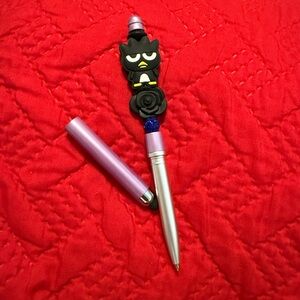 Black Cat Pen/stylus with Pink Cap